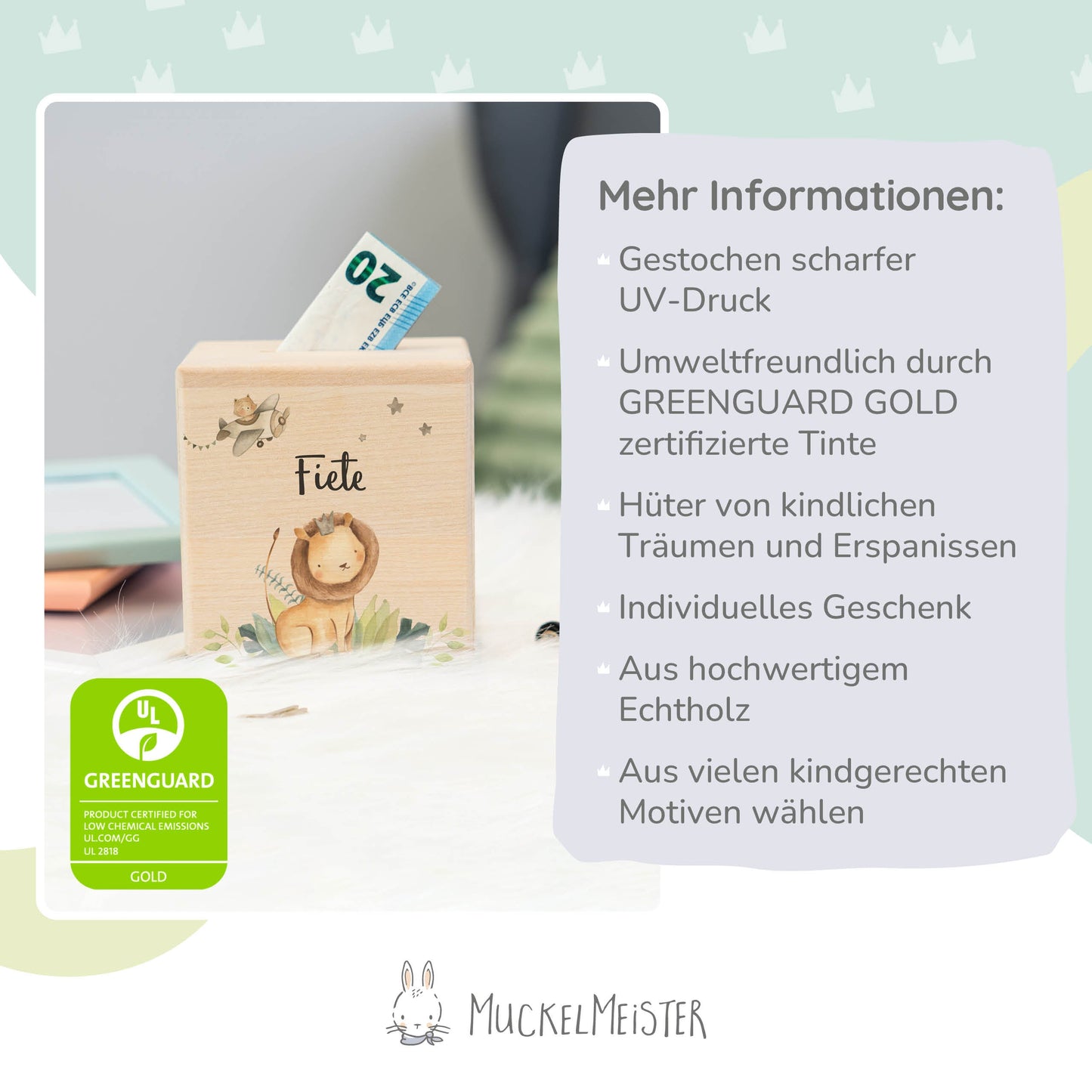 Spardose Personalisiert Löwe