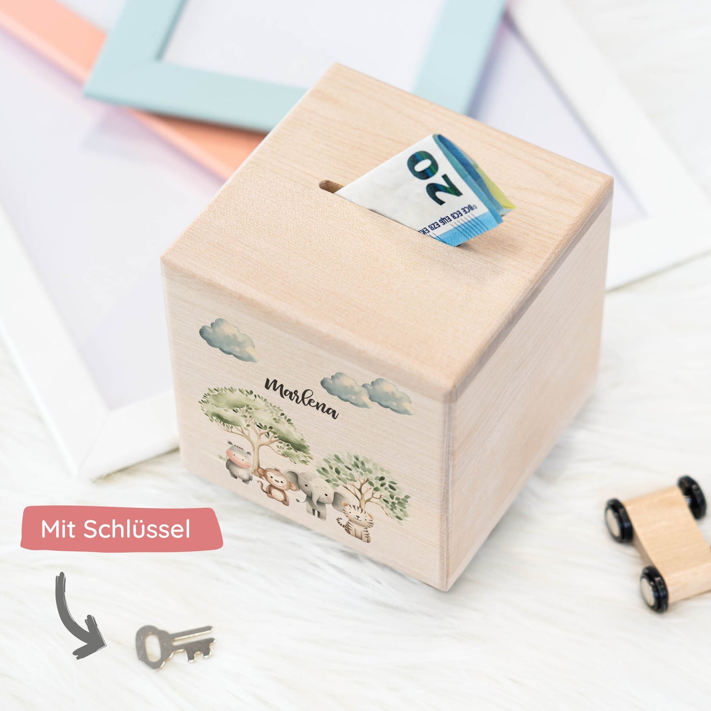 Spardose Personalisiert Safari-Tiere