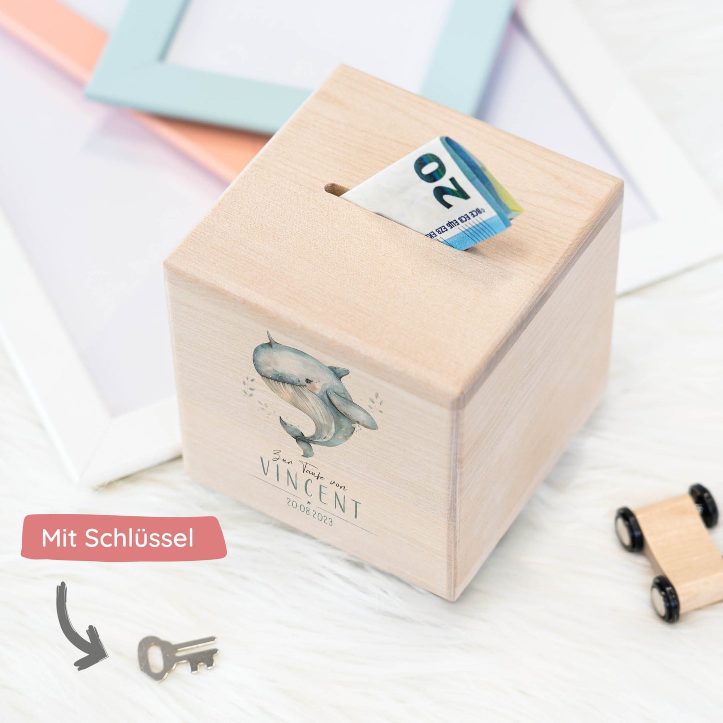 Spardose Personalisiert Wal Taufe