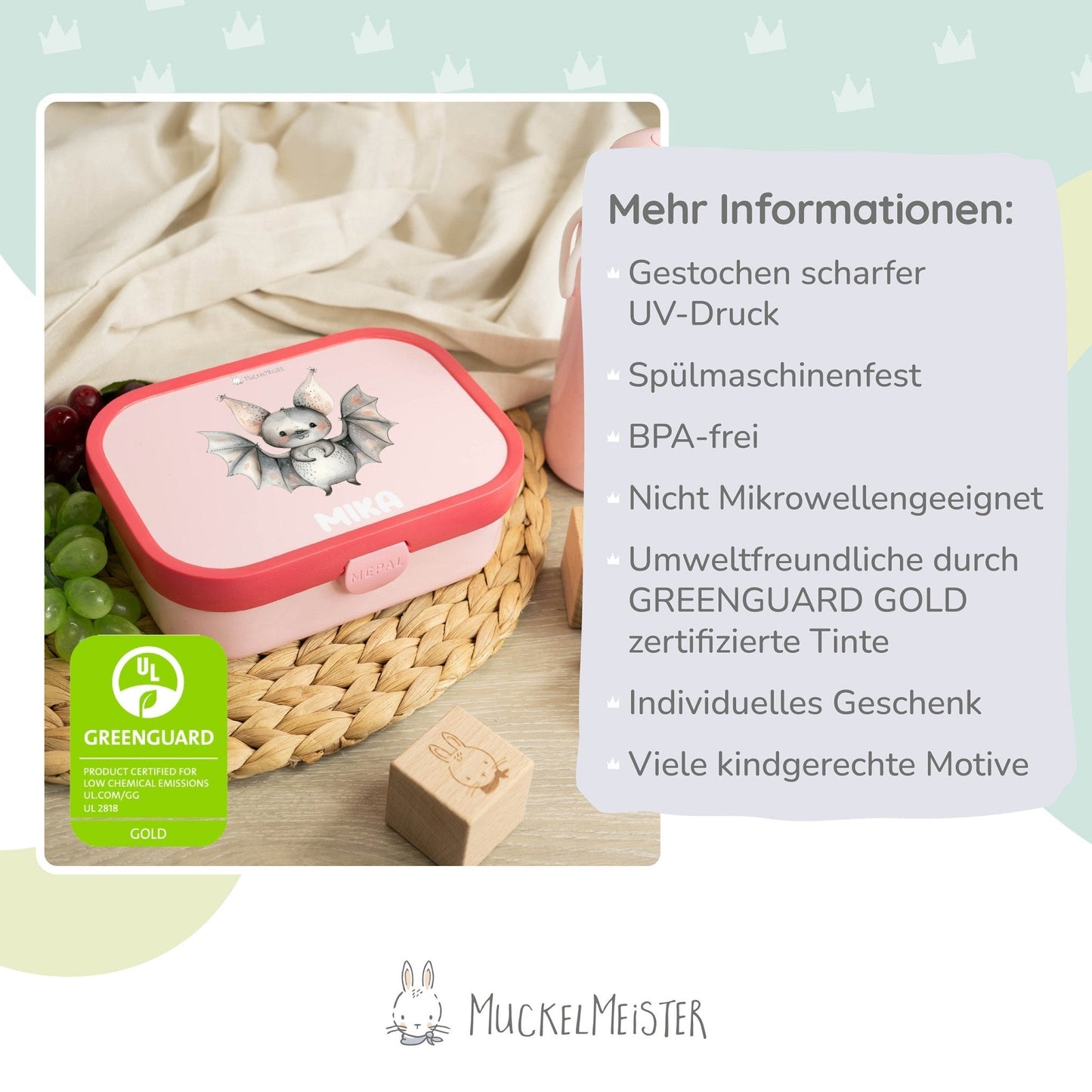 Mepal Brotdose Personalisiert - Campus - Waldtiere