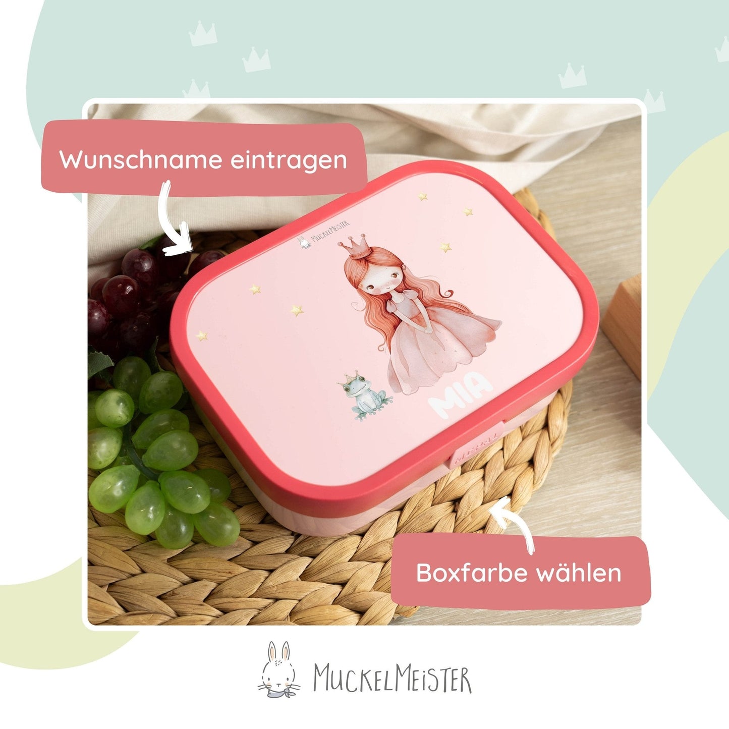 Mepal Brotdose Personalisiert - Campus - Prinzessin
