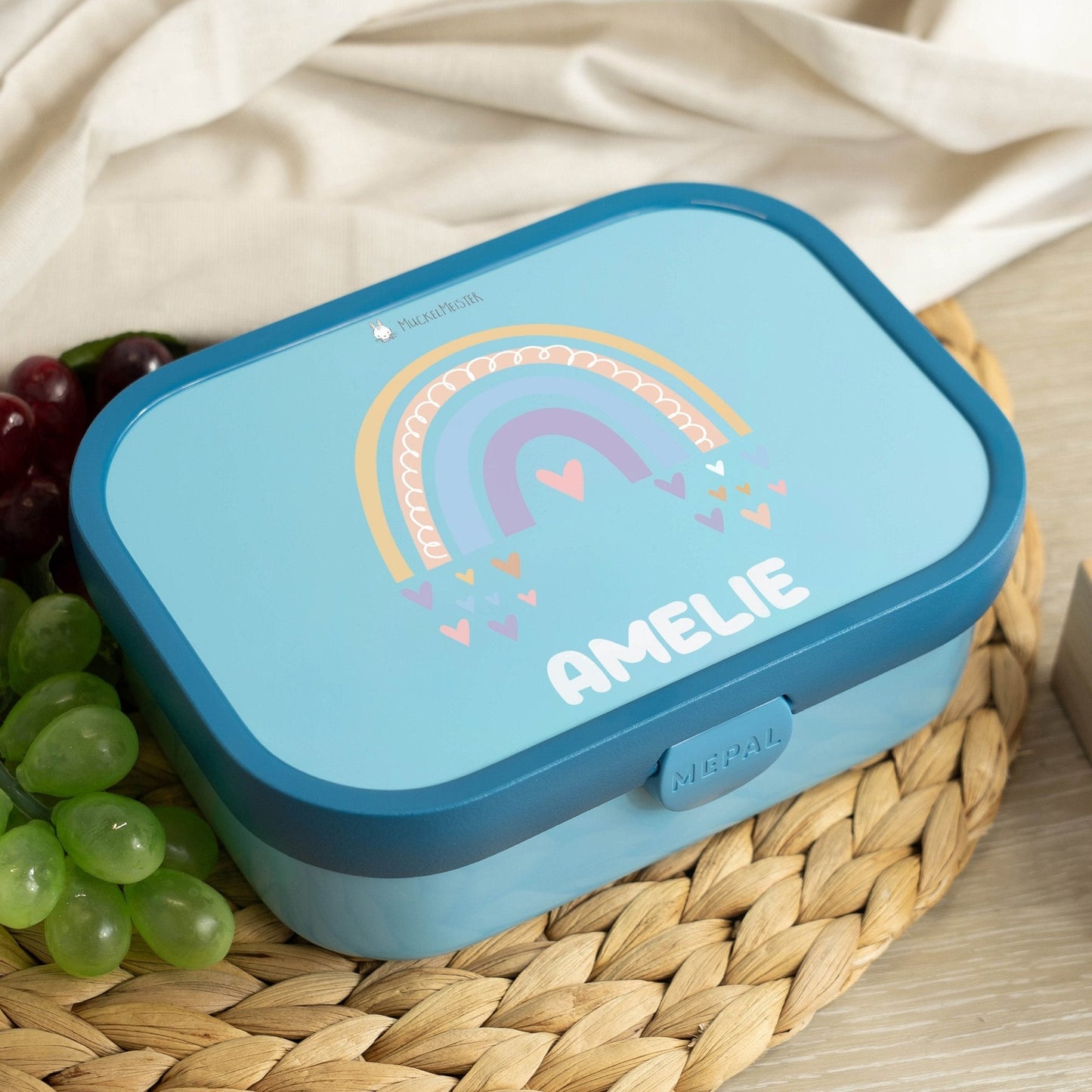 Mepal Brotdose Personalisiert - Campus - Regenbogen Mädchen