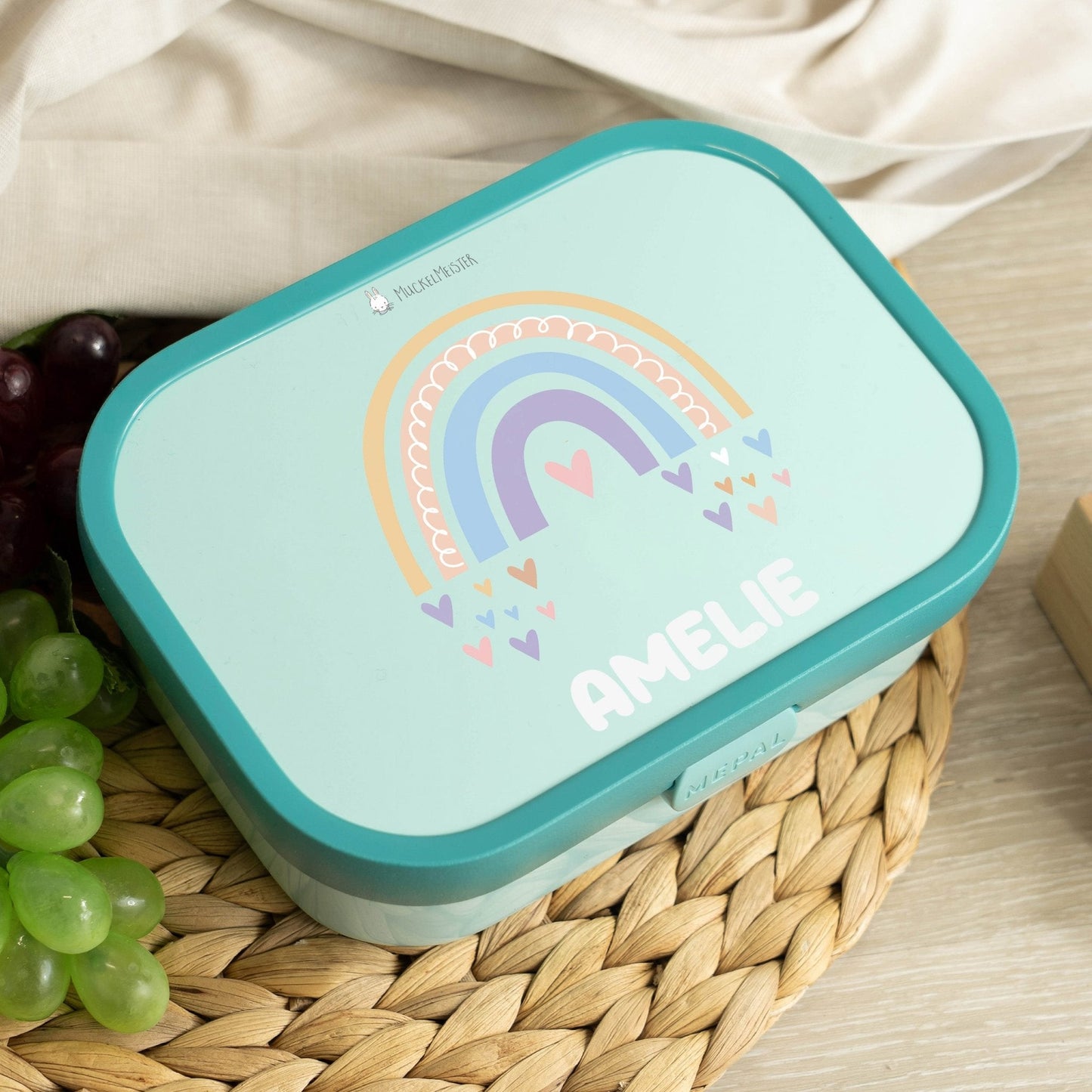 Mepal Brotdose Personalisiert - Campus - Regenbogen Mädchen
