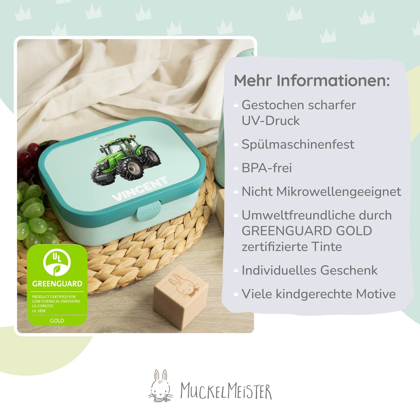 Mepal Brotdose Personalisiert - Campus - Traktor