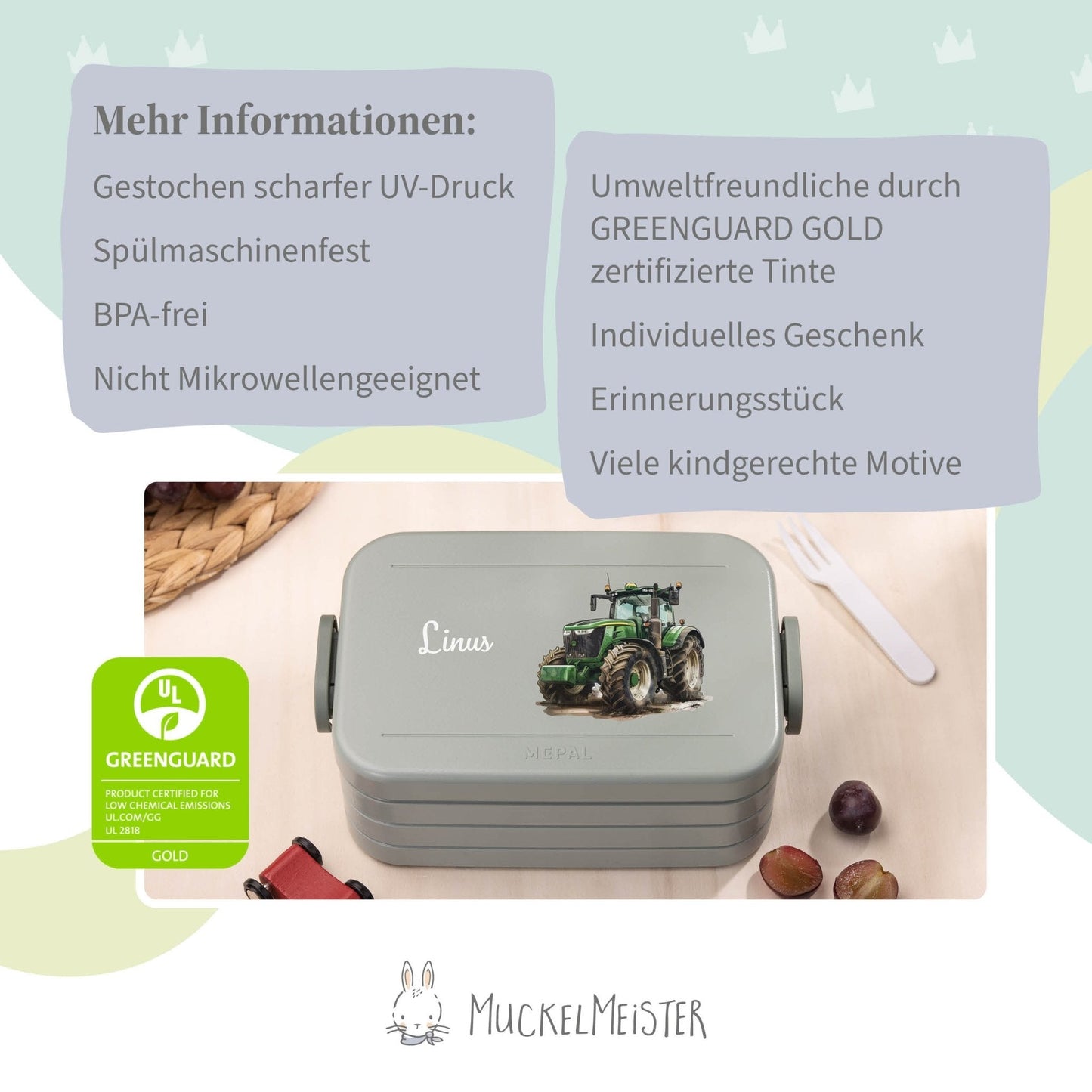 Mepal Brotdose Personalisiert - Take a Break - Traktor