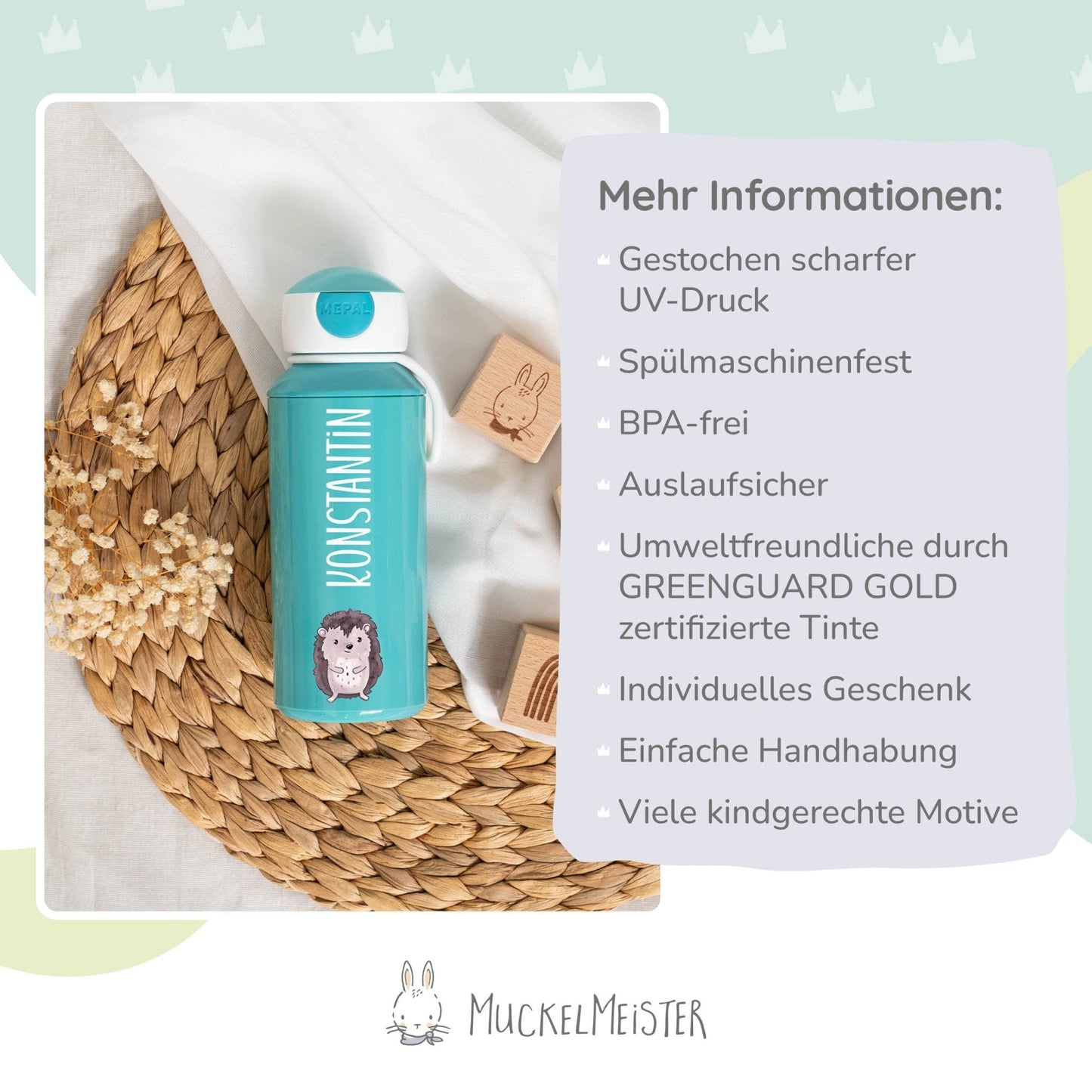 Mepal Trinkflasche Personalisiert - Campus - Muckelfreunde