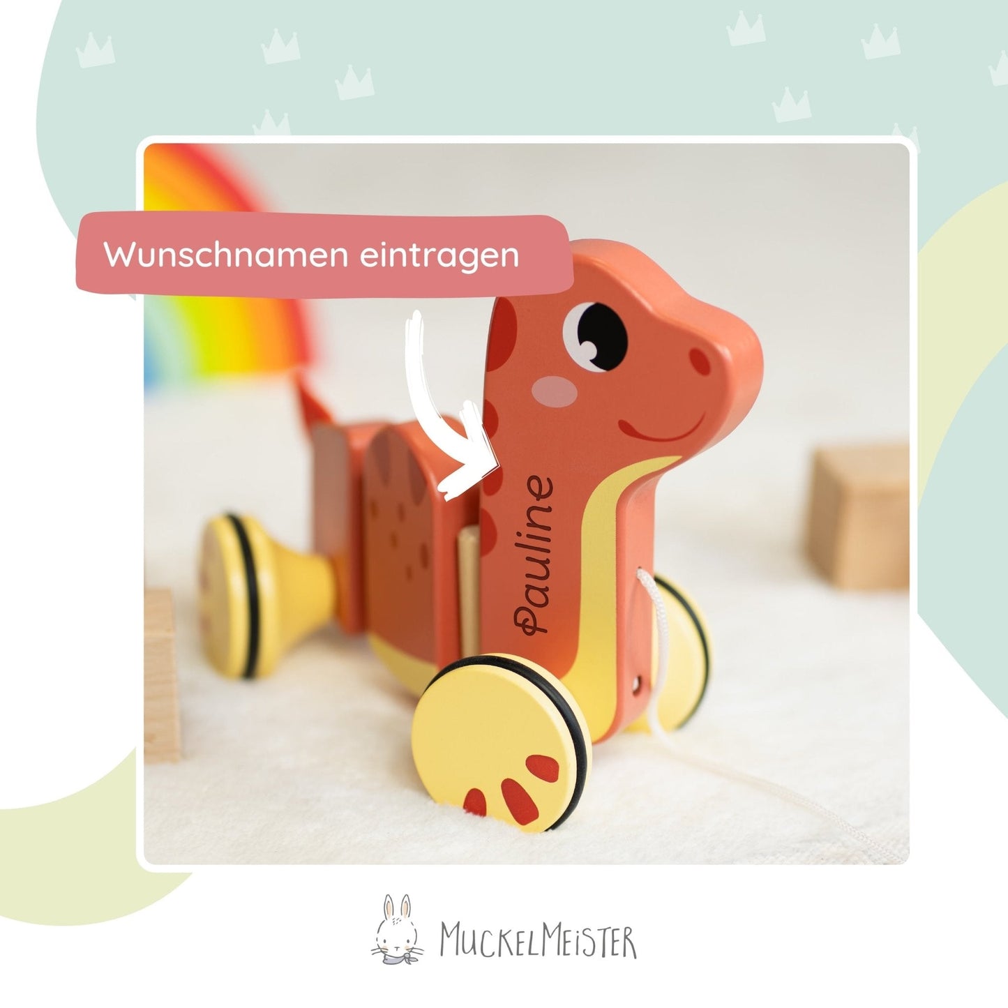 Nachziehtier Dino Personalisiert