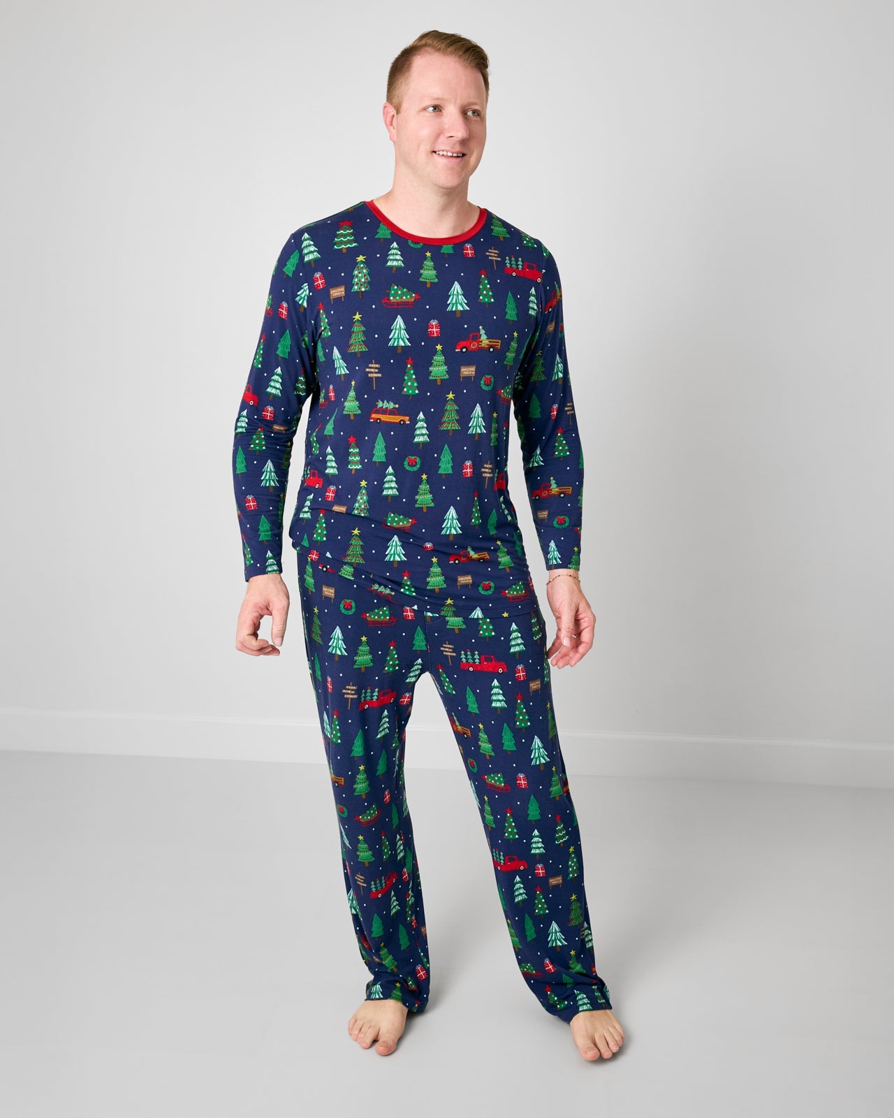 Navy Tree Traffic Men's Pajama Pants