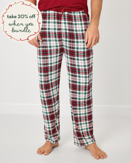Holly Plaid Men's Pajama Pants
