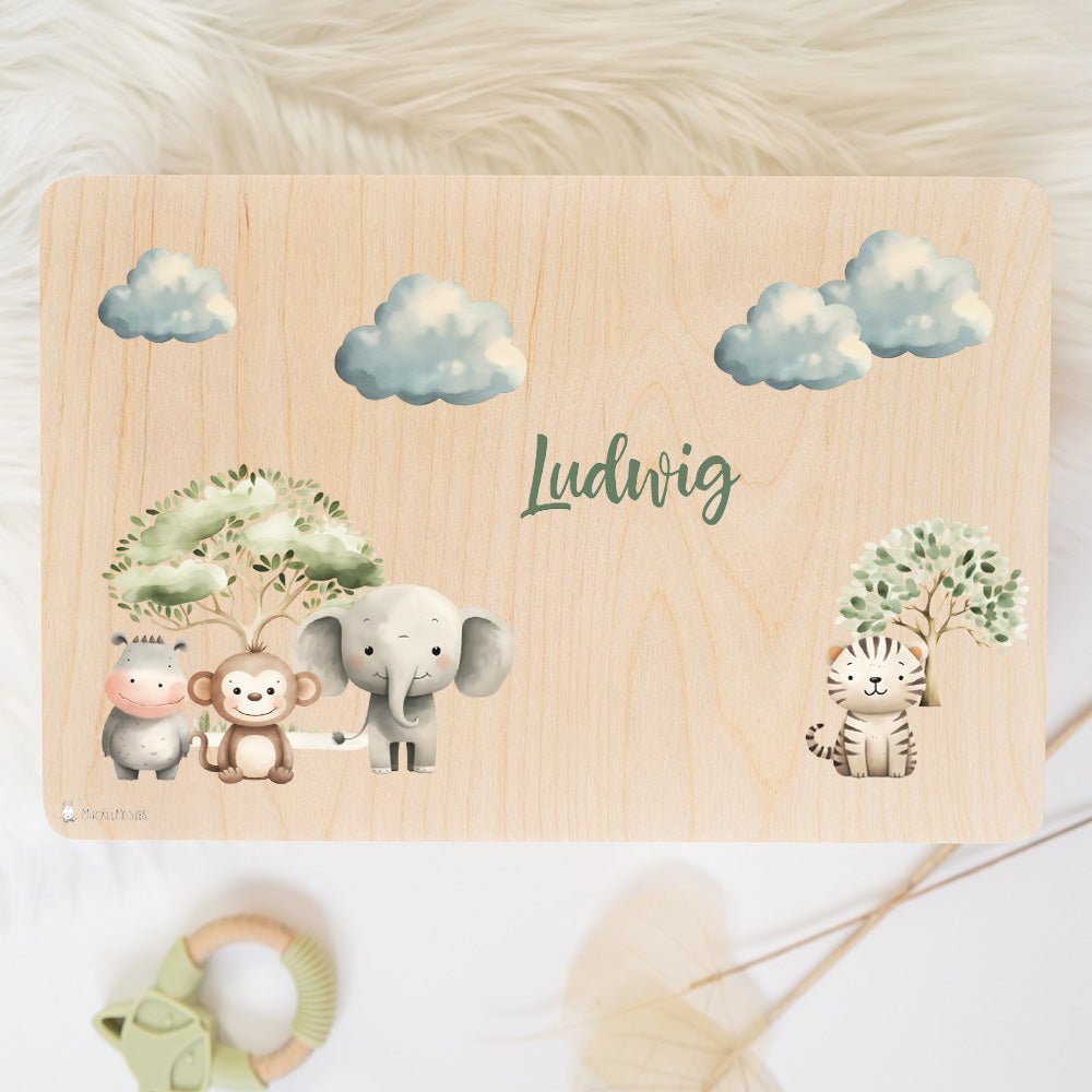 Erinnerungsbox Baby Tiere Safari