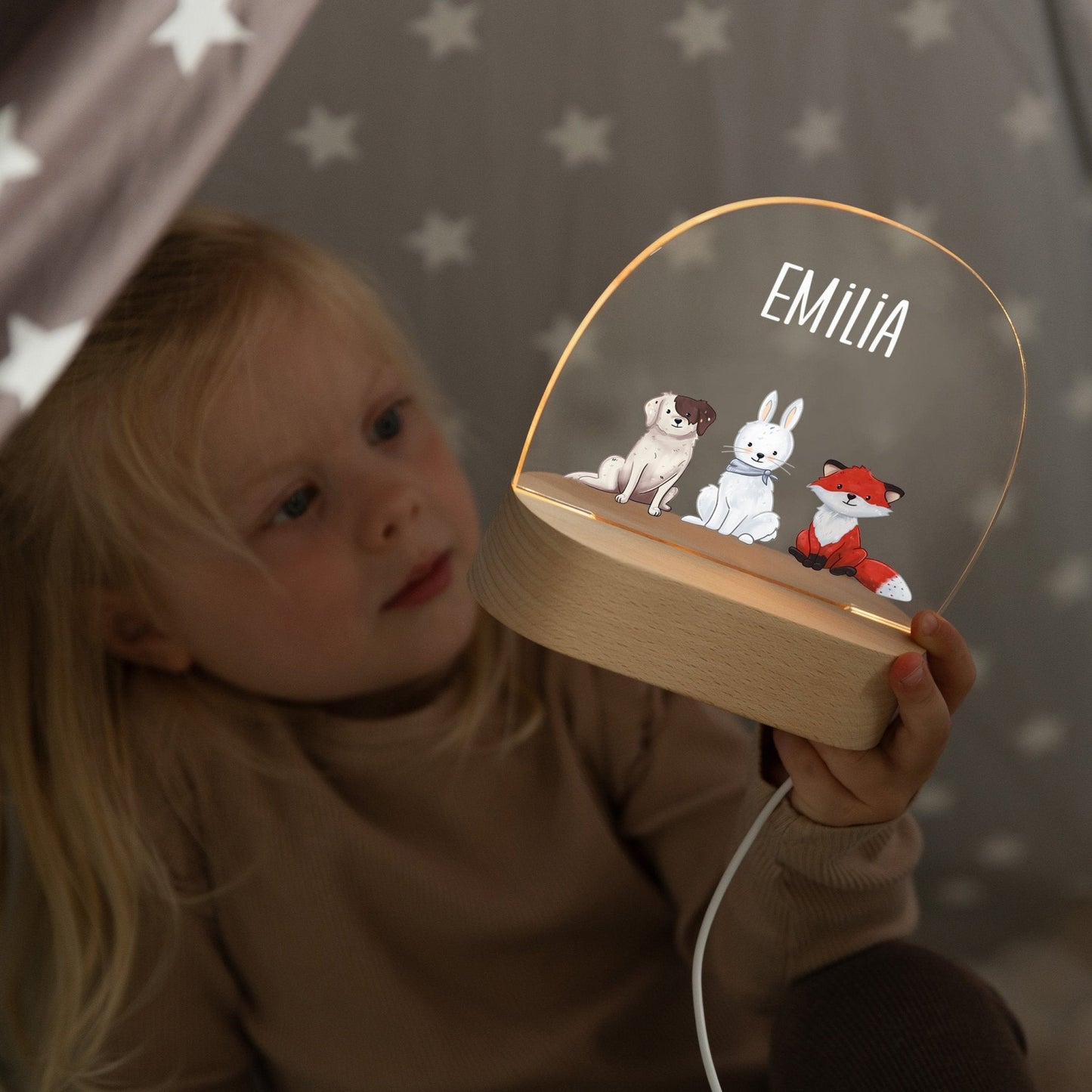 Nachtlicht Kinder personalisiert - Muckelfreunde