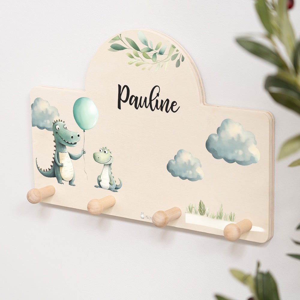 Kindergarderobe Personalisiert - Krokodil