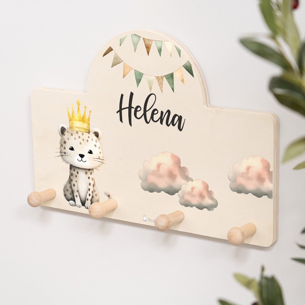 Kindergarderobe Personalisiert - Leopard