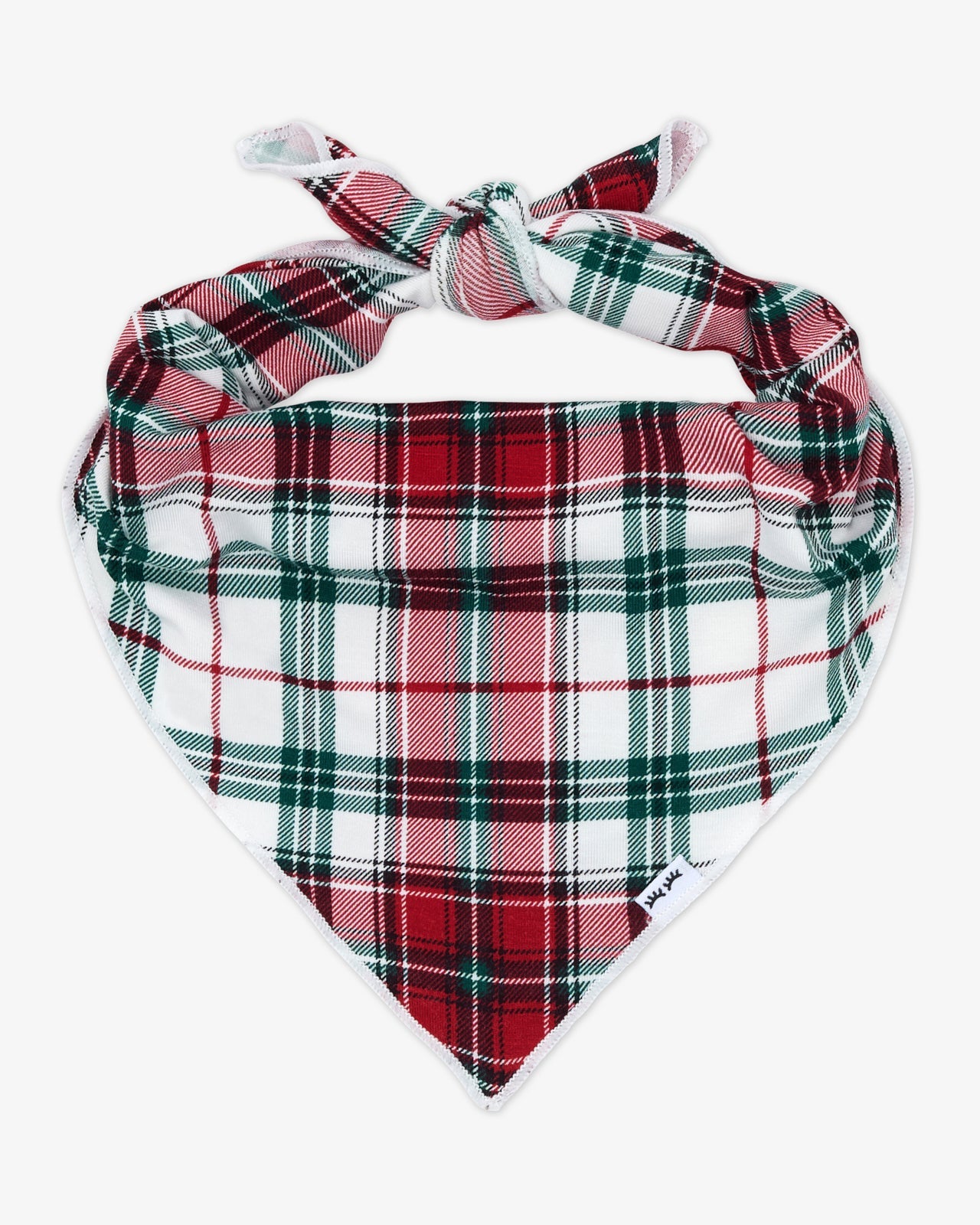 Holly Plaid Pet Bandana
