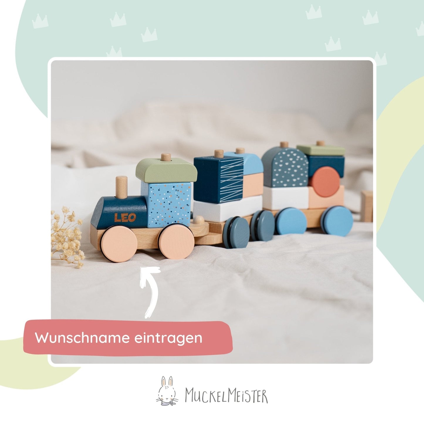 Holzzug "Arctic" Personalisiert - ab 1 Jahr
