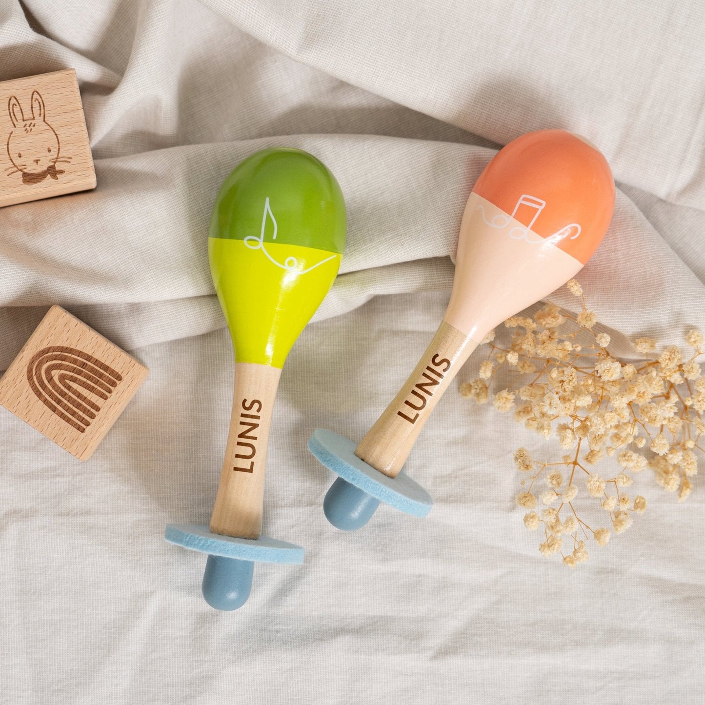 Kinder Maracas ab 1 Jahr " Groovy Beats " - Personalisierbar