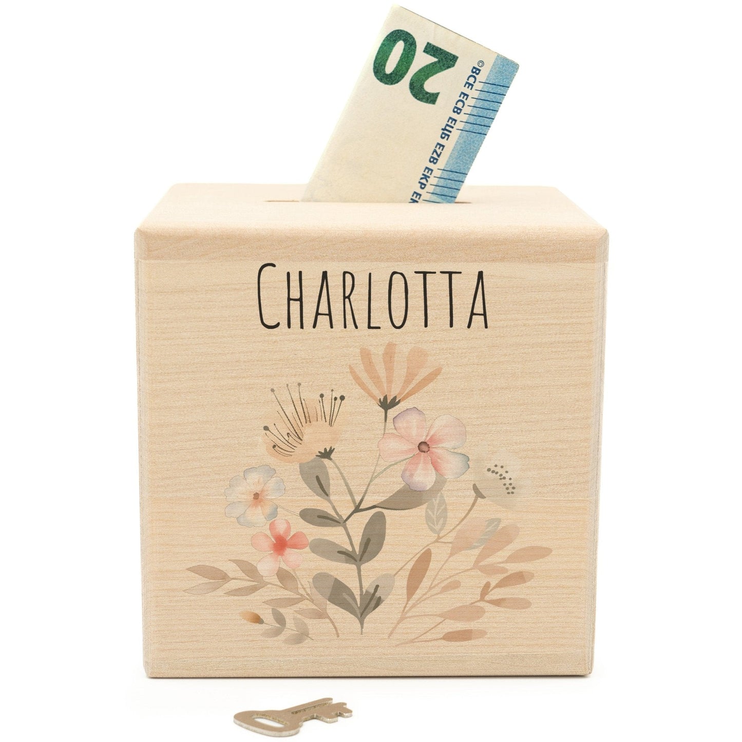 Spardose Personalisiert Blumen