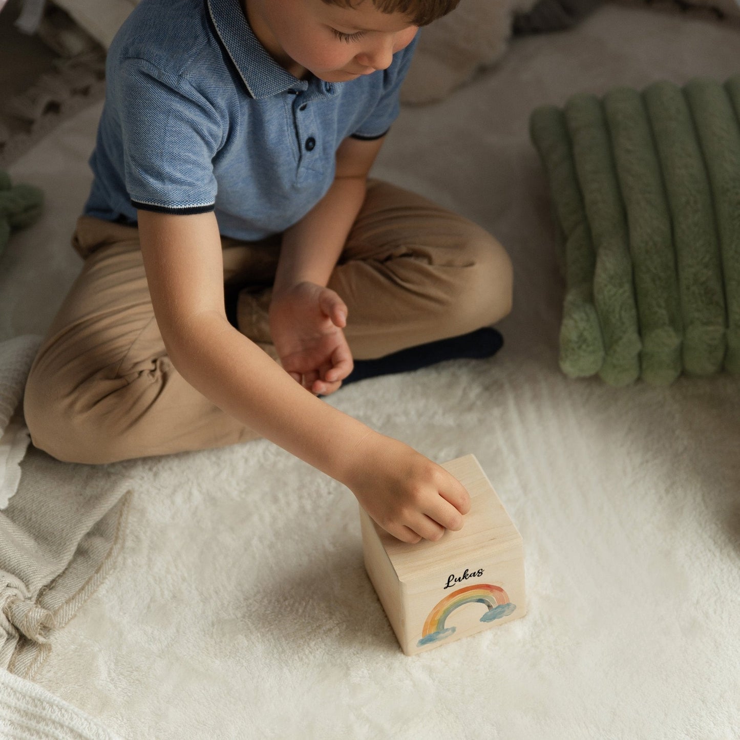Spardose Personalisiert Regenbögen Boho